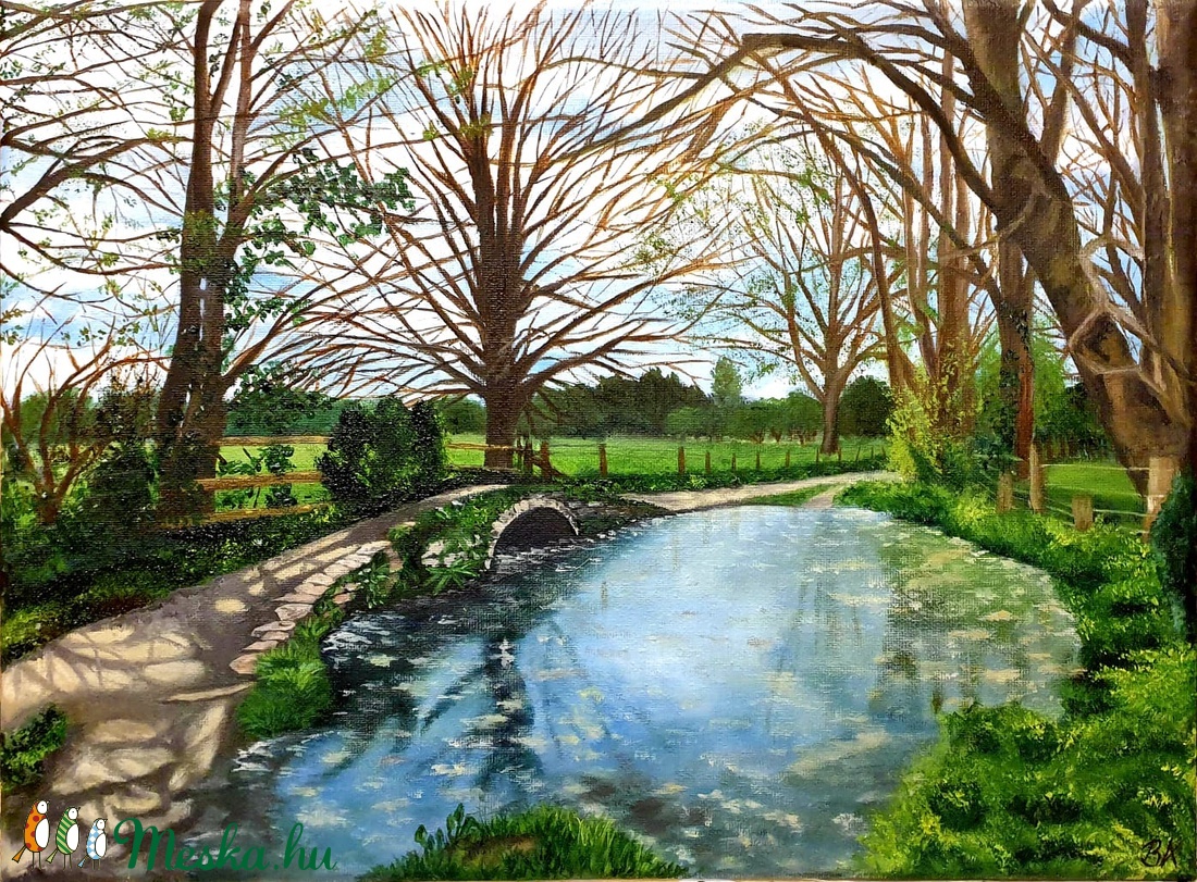 Névtelen híd - művészet - festmény - olajfestmény - Meska.hu