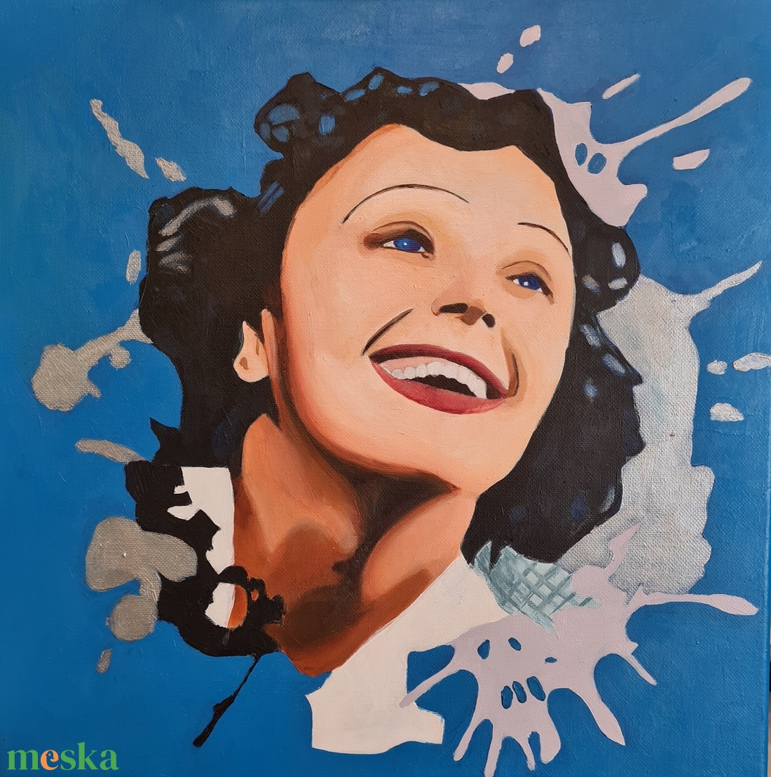 Piaf - művészet - festmény - akril - Meska.hu