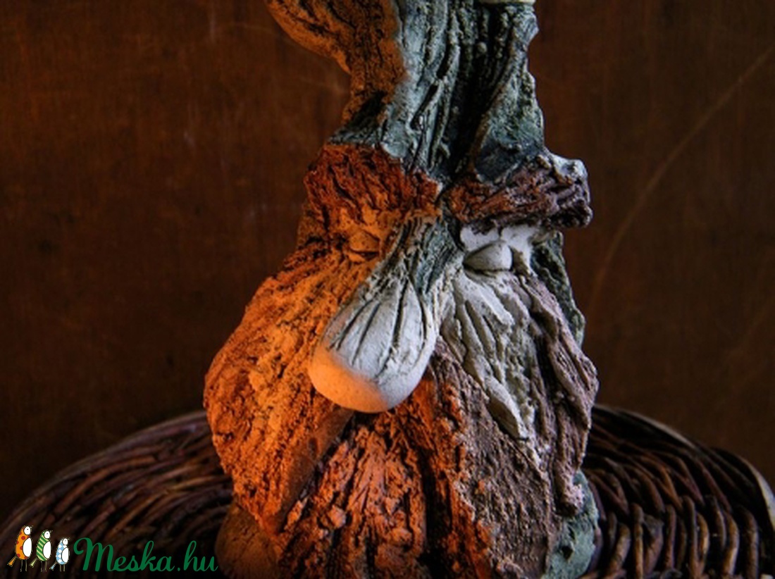 Borongár apó kerámia mécsestartó -  - Meska.hu