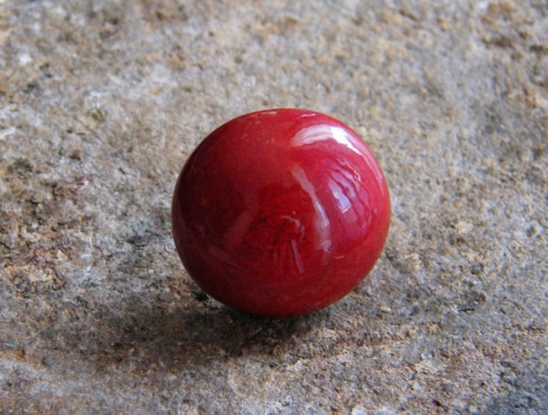 Piros kerámia gyűrű -  - Meska.hu