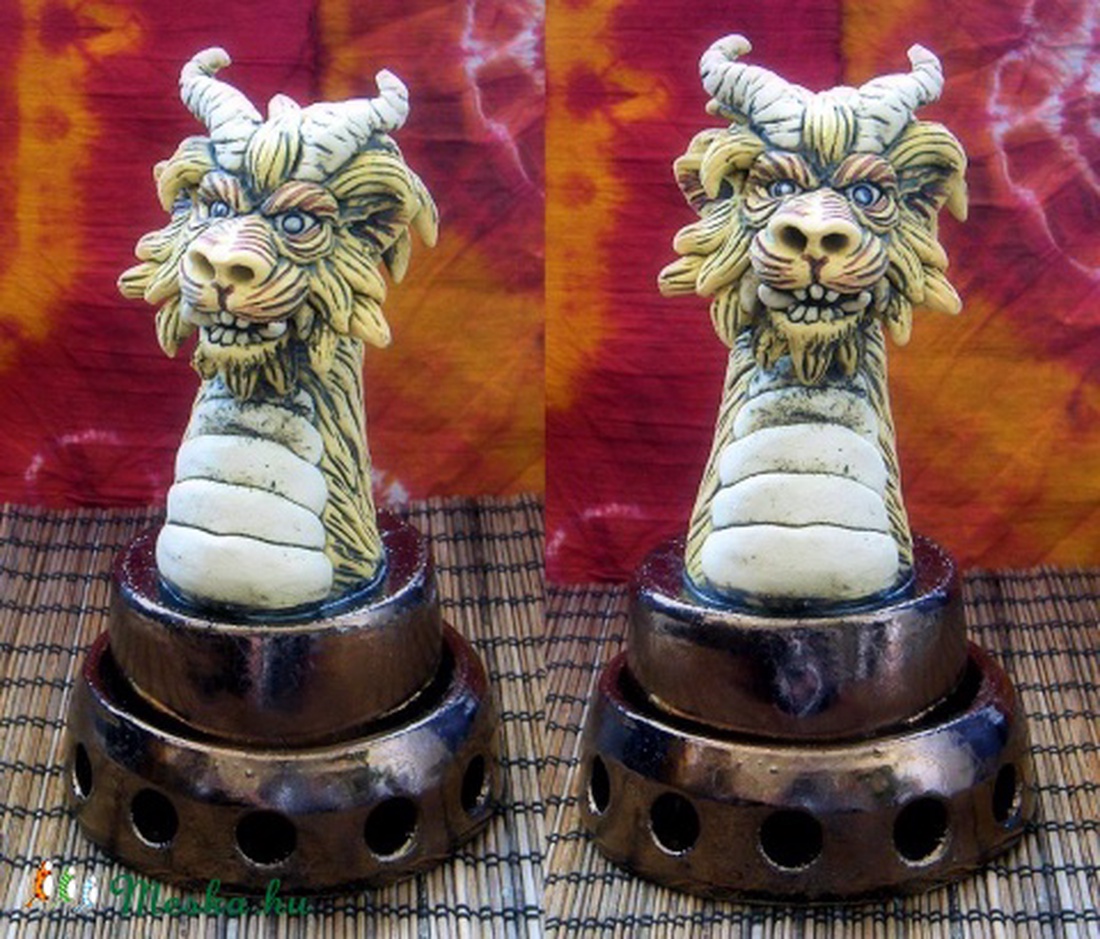 Sárkányos füstölőtartó -  - Meska.hu