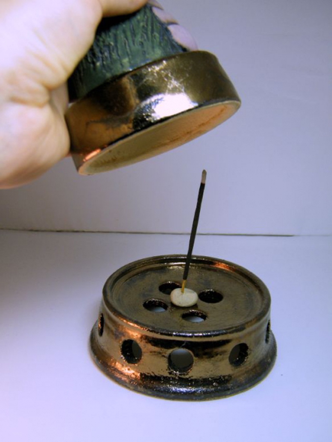 Füstölőtartó kerámia sárkány -  - Meska.hu