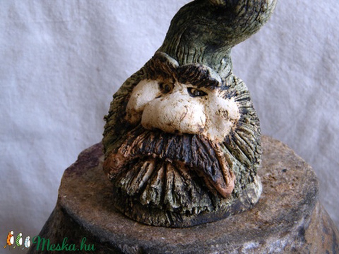 Borbolya apó kerámia mécsestartó -  - Meska.hu