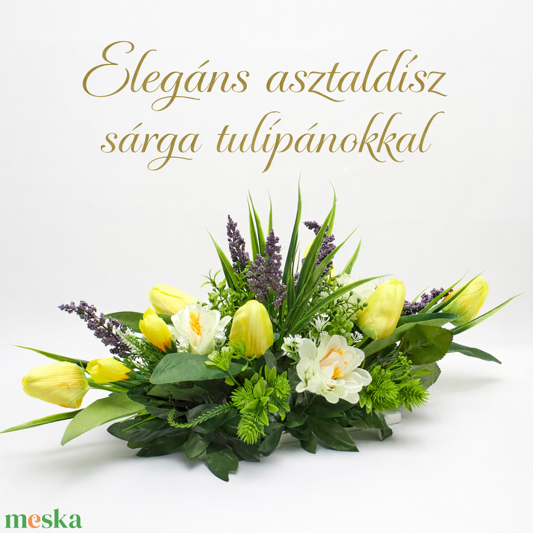  Tavaszi Harmónia virágkompozíció  - otthon & életmód - dekoráció - asztal és polc dekoráció - asztaldísz - Meska.hu