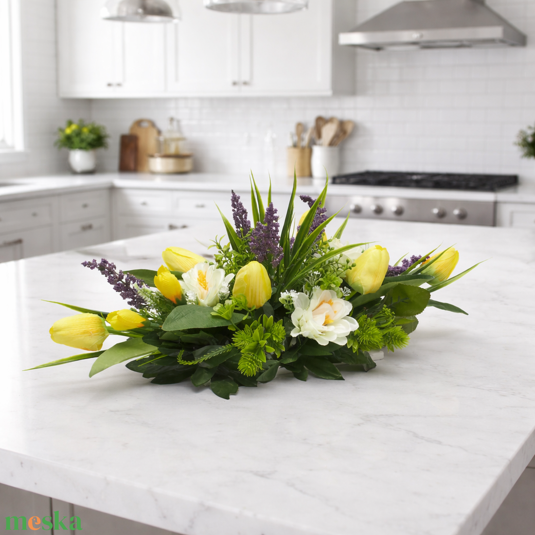  Tavaszi Harmónia virágkompozíció  - otthon & életmód - dekoráció - asztal és polc dekoráció - asztaldísz - Meska.hu