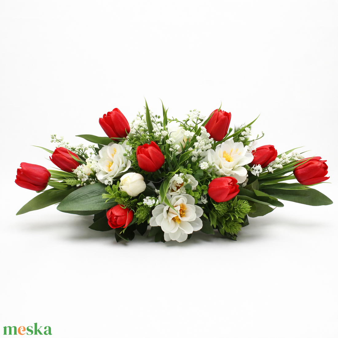  Piros�Fehér Elegancia  - otthon & életmód - dekoráció - asztal és polc dekoráció - asztaldísz - Meska.hu