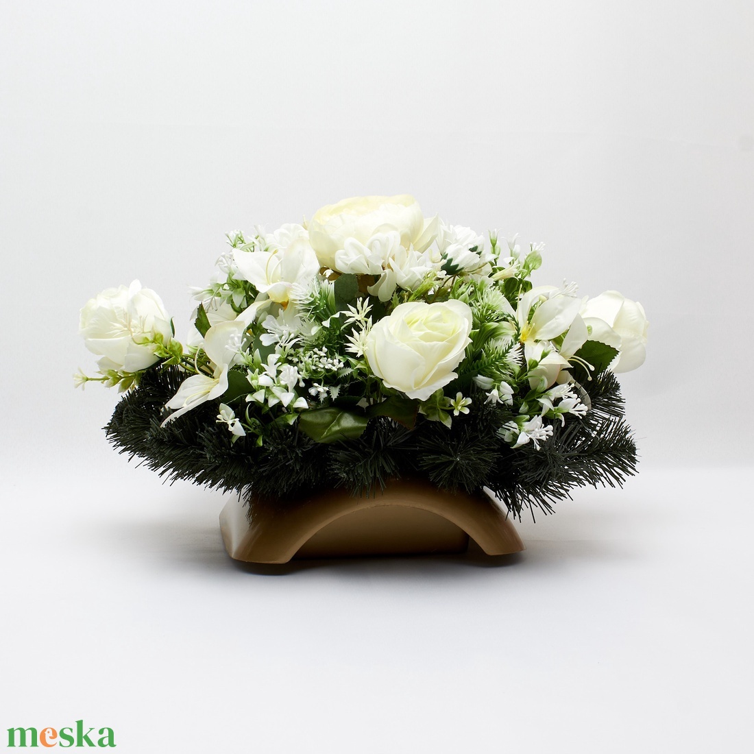 Elegancia, ami szavak nélkül is üzen  - otthon & életmód - vallás - temetkezési tárgy - sírdísz, kegyeleti dísz - Meska.hu