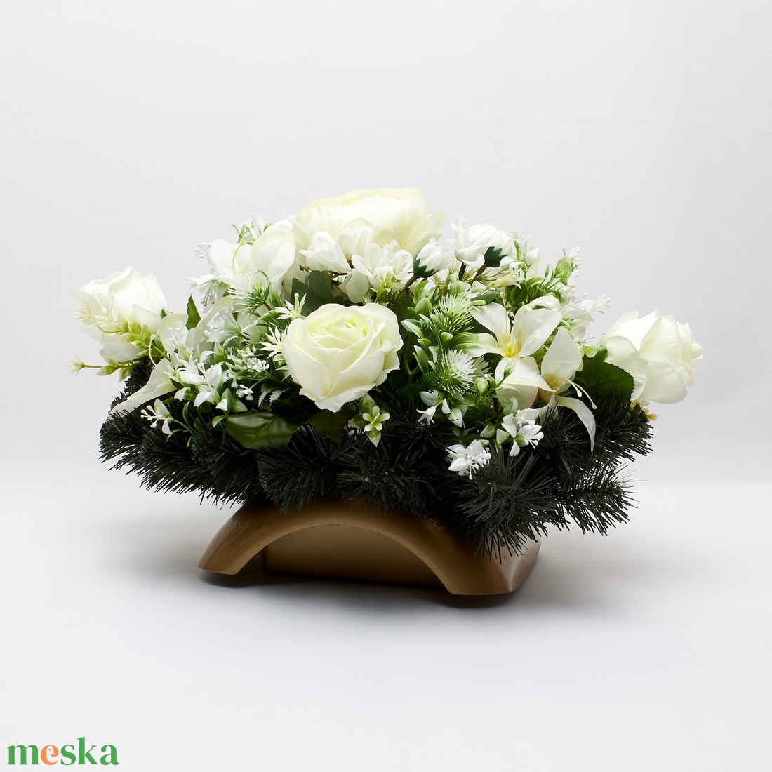 Elegancia, ami szavak nélkül is üzen  - otthon & életmód - vallás - temetkezési tárgy - sírdísz, kegyeleti dísz - Meska.hu