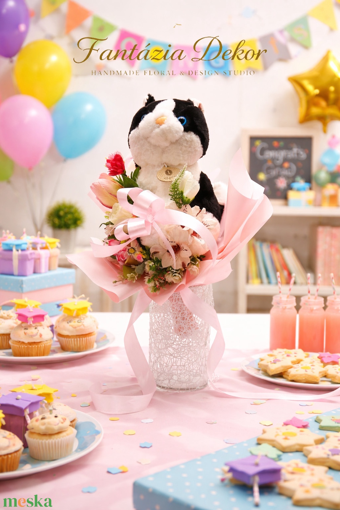 � Különleges csokor kicsiknek � nagy örömökkel! �� - otthon & életmód - virágdekoráció - virágok - virágcsokor - Meska.hu