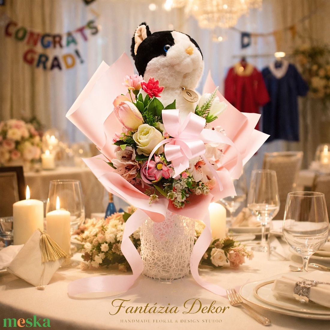 � Különleges csokor kicsiknek � nagy örömökkel! �� - otthon & életmód - virágdekoráció - virágok - virágcsokor - Meska.hu