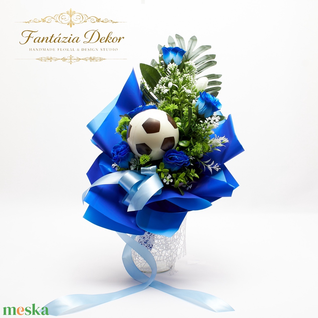 �� Egy csokor kis focistáknak! ��� - otthon & életmód - virágdekoráció - virágok - virágcsokor - Meska.hu