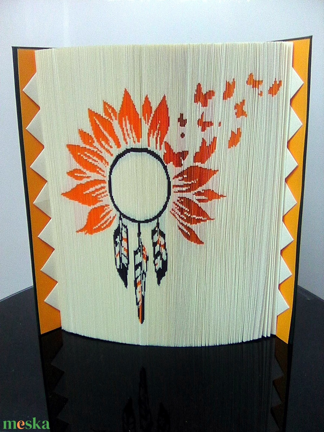 Napraforgó álomfogó - otthon & életmód - dekoráció - asztal és polc dekoráció - könyvszobor - Meska.hu