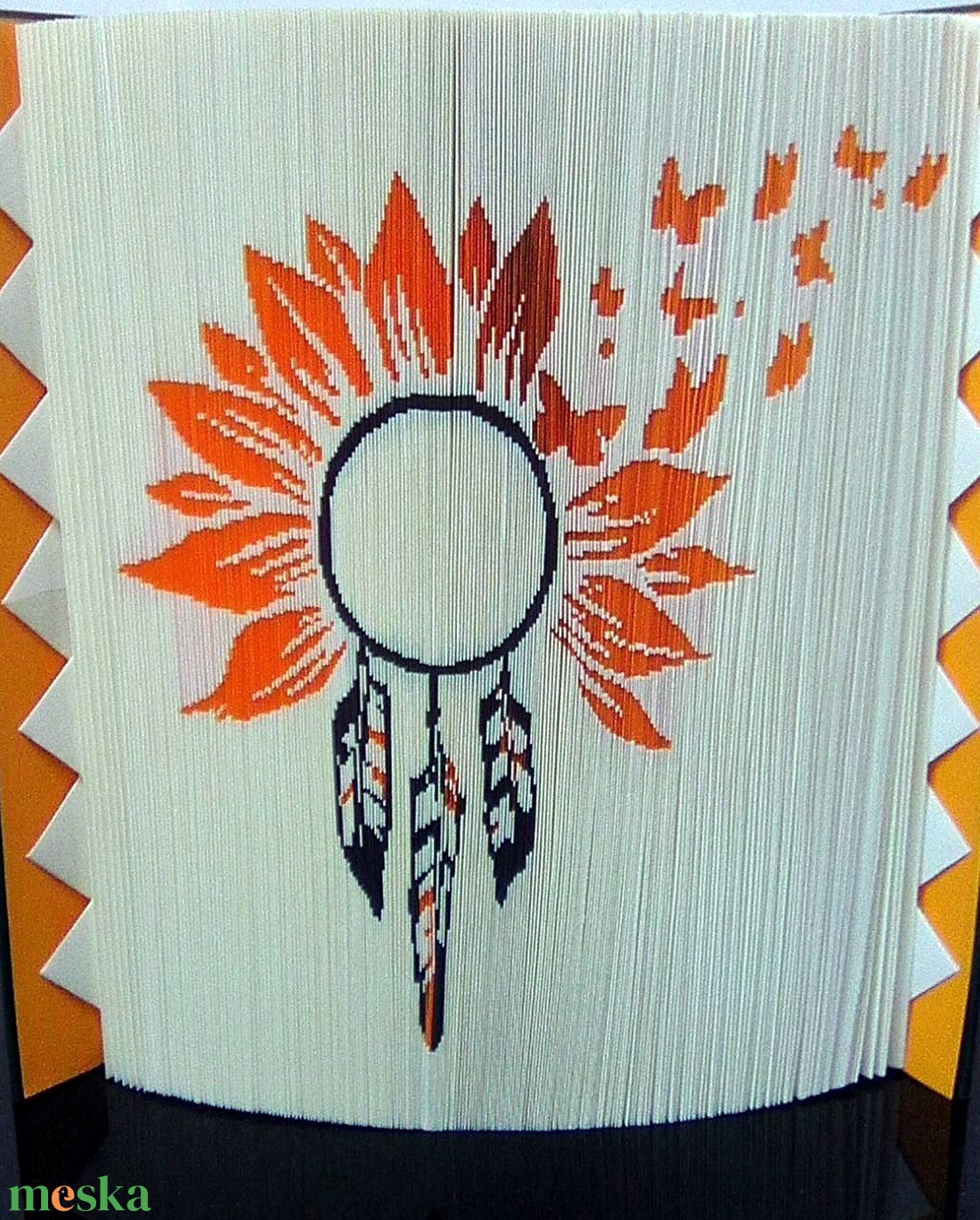 Napraforgó álomfogó - otthon & életmód - dekoráció - asztal és polc dekoráció - könyvszobor - Meska.hu