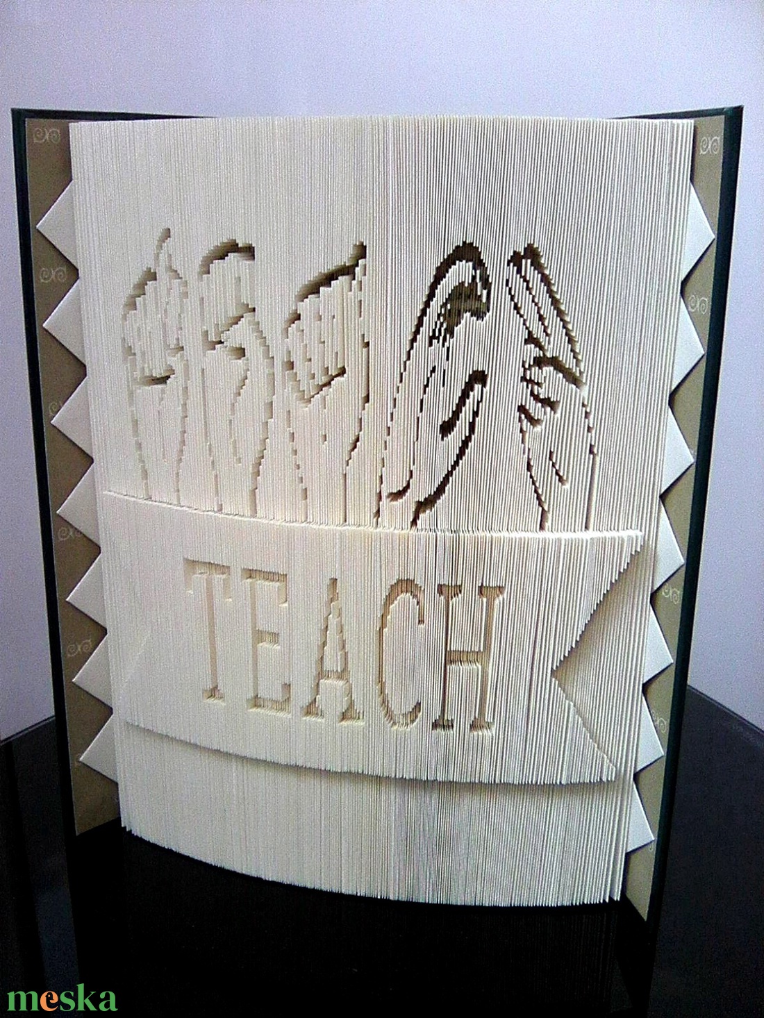 Teach/Tanít - otthon & életmód - dekoráció - asztal és polc dekoráció - könyvszobor - Meska.hu Teach/Tanít - otthon & életmód - dekoráció - asztal és polc dekoráció - könyvszobor - Meska.hu