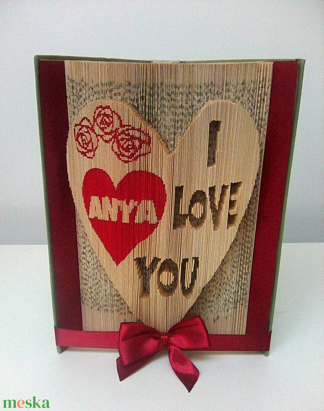 Anya I love You - otthon & életmód - dekoráció - asztal és polc dekoráció - könyvszobor - Meska.hu Anya I love You - otthon & életmód - dekoráció - asztal és polc dekoráció - könyvszobor - Meska.hu