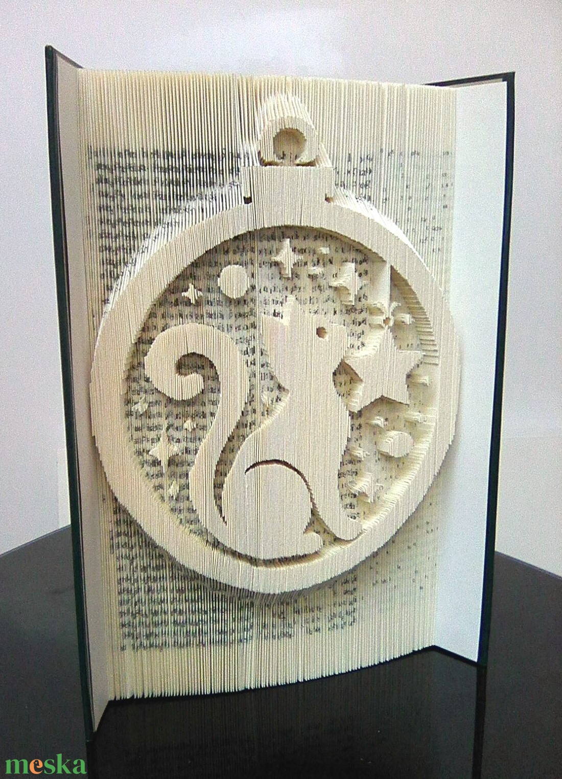 Macskás fadísz - otthon & életmód - dekoráció - asztal és polc dekoráció - könyvszobor - Meska.hu