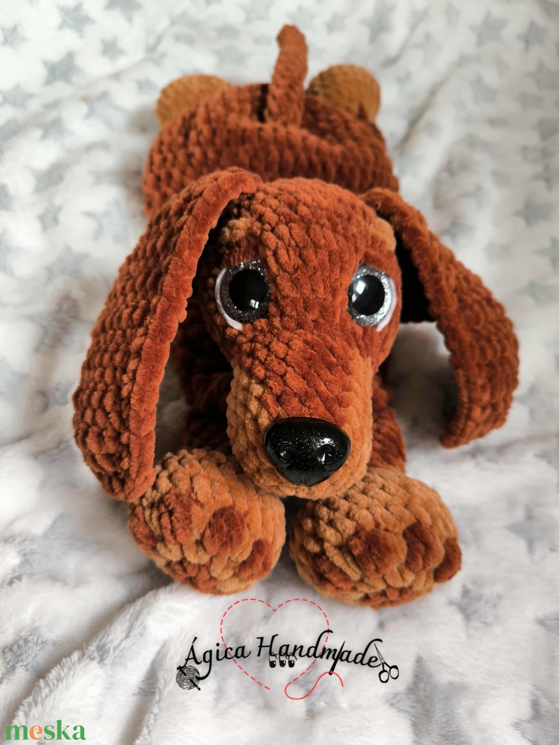 Tacskó alvópajtik - játék & sport - plüssállat & játékfigura - kutya - Meska.hu