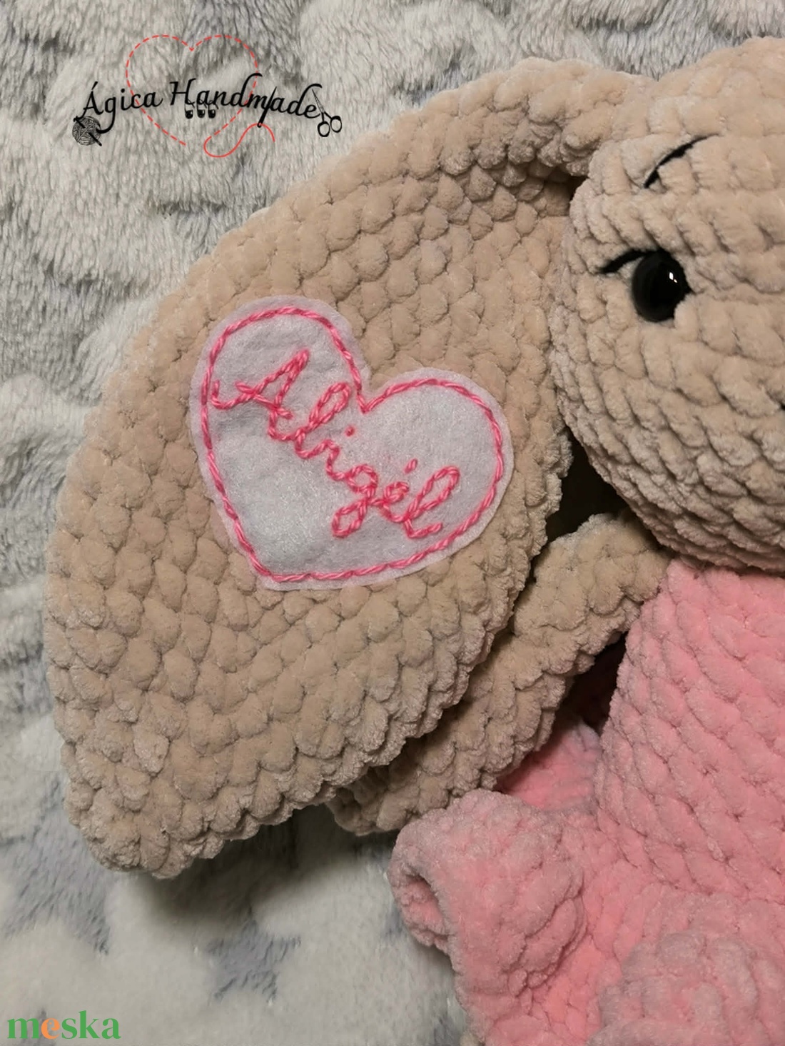 Holgolt Nyuszi névvel - játék & sport - plüssállat & játékfigura - nyuszi - Meska.hu