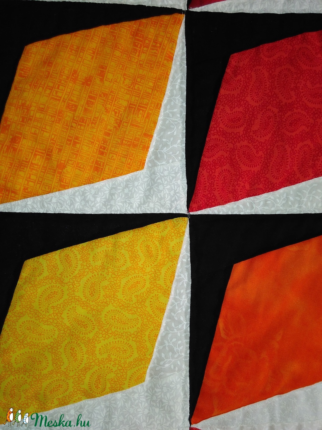 Patchwork takaró, rombusz - otthon & életmód - lakástextil - Meska.hu