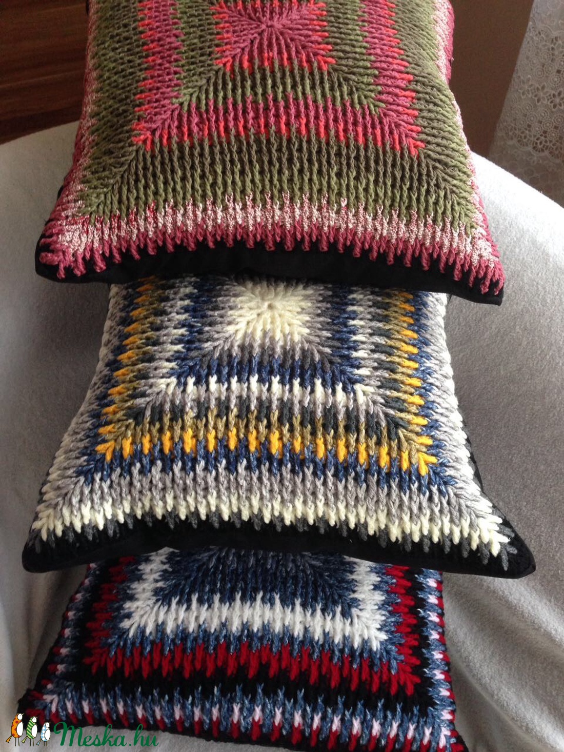 Horgolt díszpárna -  - Meska.hu