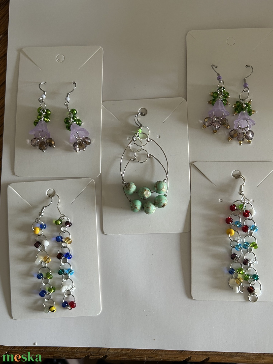 Fülbevaló lógós - ékszer - fülbevaló - lógó fülbevaló - Meska.hu