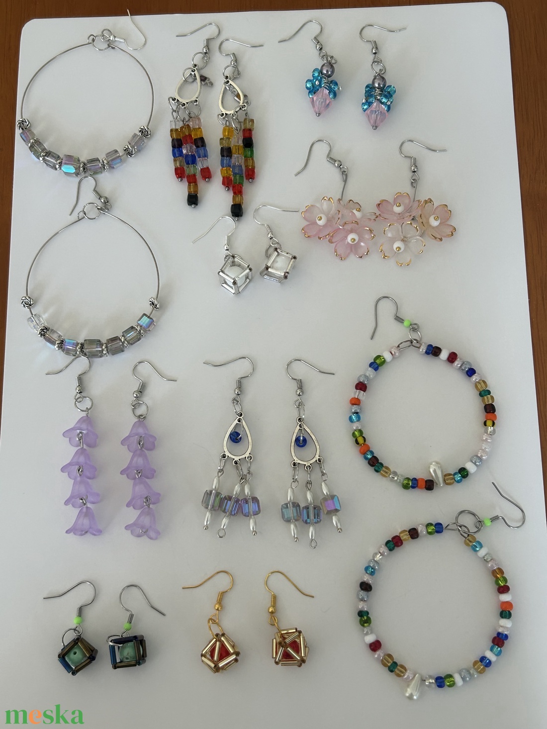 Fülbevaló lógós - ékszer - fülbevaló - lógó fülbevaló - Meska.hu