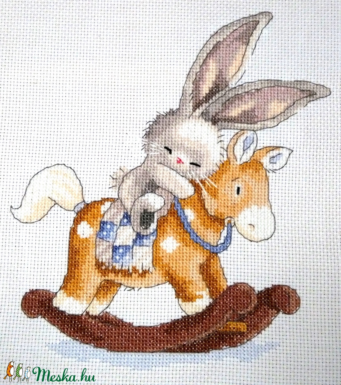 Bebunni - Nyuszi hintalovon - otthon & életmód - dekoráció - kép & falikép - Meska.hu Bebunni - Nyuszi hintalovon - otthon & életmód - dekoráció - kép & falikép - Meska.hu