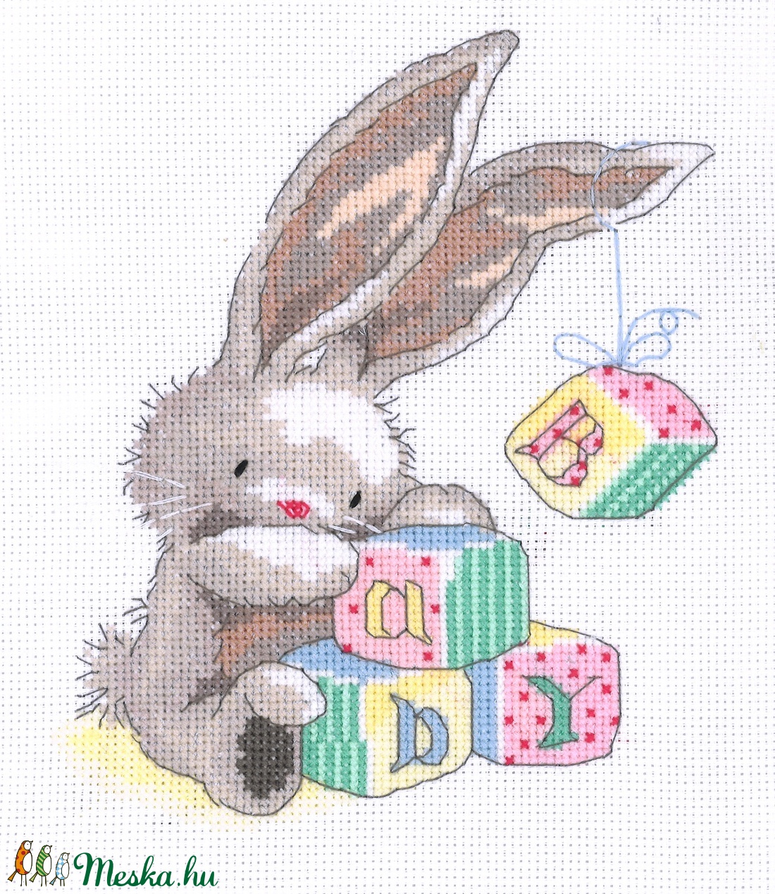Bebunni - Baby - művészet - textilkép - keresztszemes - Meska.hu Bebunni - Baby - művészet - textilkép - keresztszemes - Meska.hu