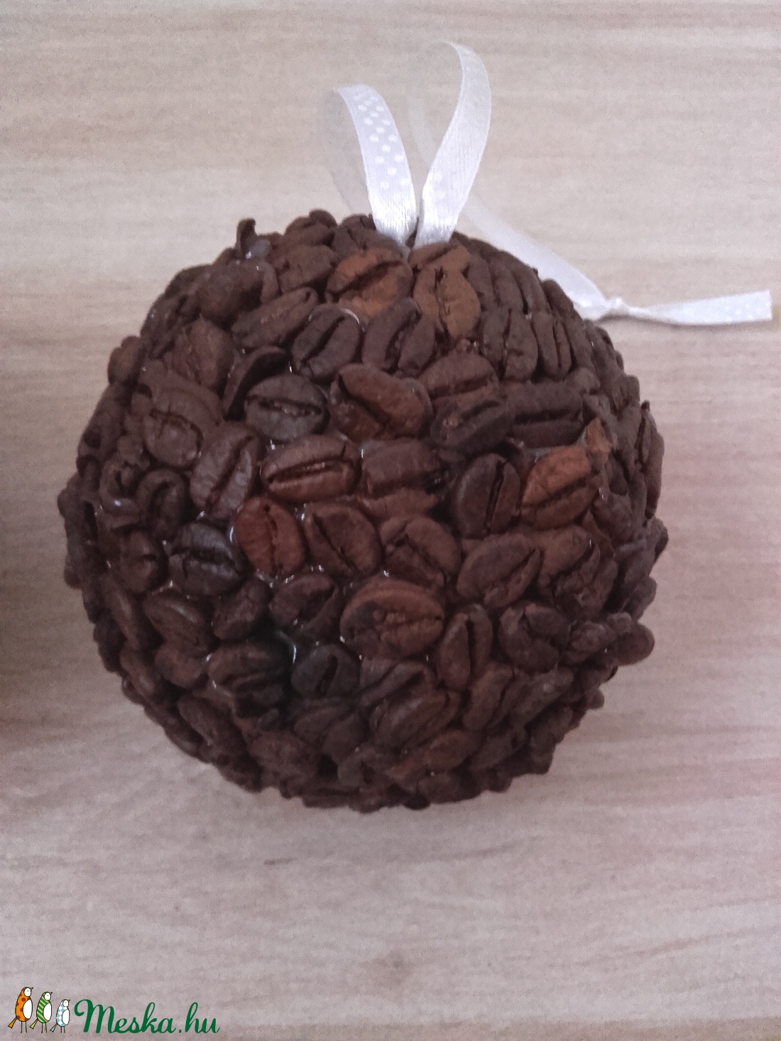 KÁVÉGÖMB, szemes kávés, dekoráció, falidísz RENDELHETŐ - otthon & életmód - dekoráció - fali és függő dekoráció - falra akasztható dekor - Meska.hu