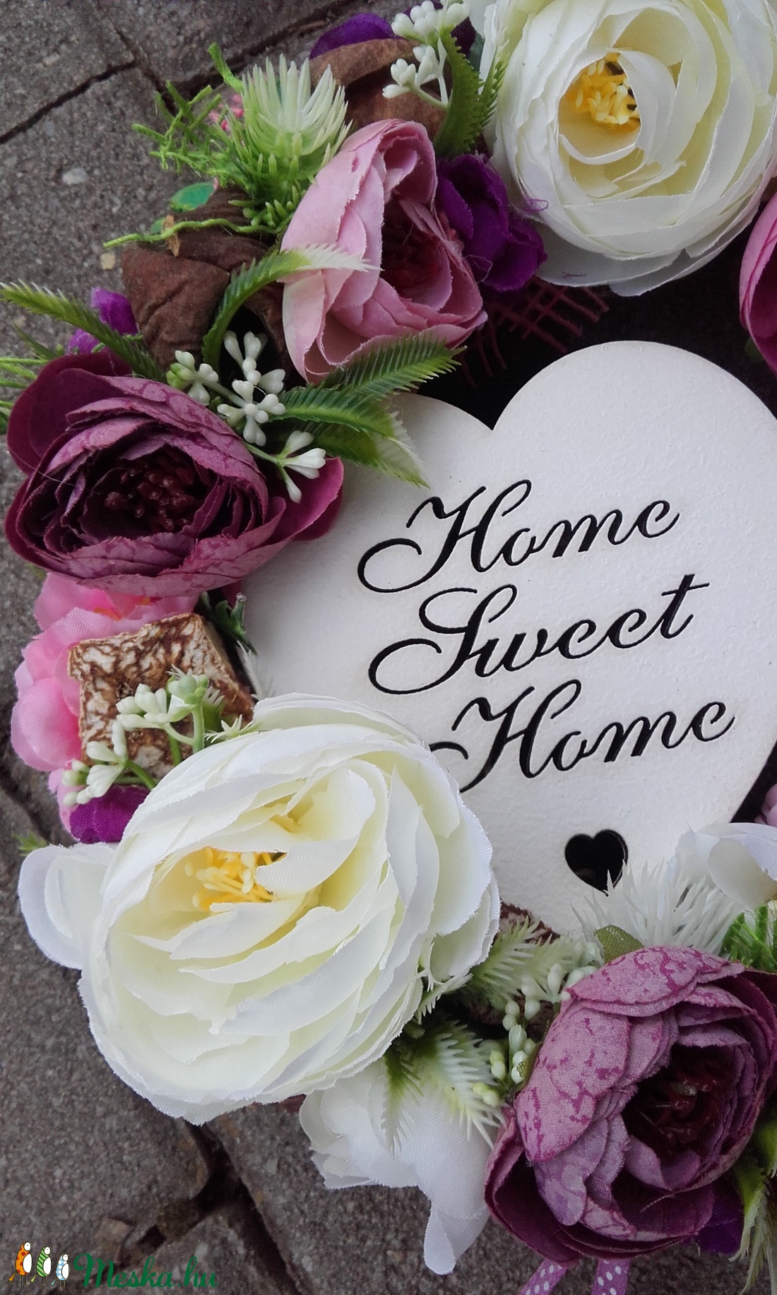 HOME SWEET HOME virágos tavaszi kopogtató, ajtódísz, falidísz - otthon & lakás - dekoráció - ajtódísz & kopogtató - Meska.hu HOME SWEET HOME virágos tavaszi kopogtató, ajtódísz, falidísz - otthon & lakás - dekoráció - ajtódísz & kopogtató - Meska.hu