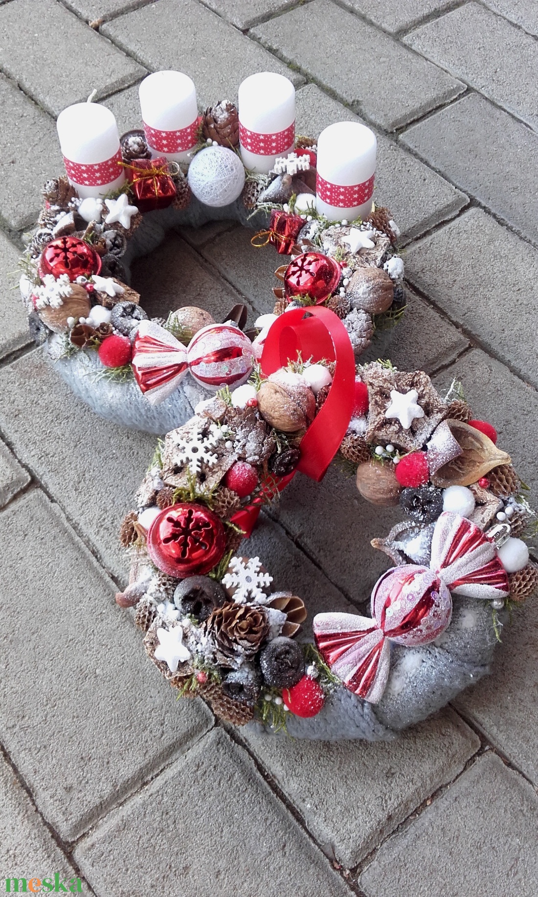 JÁTÉKORSZÁG ADVENT IDEJÉN rácsonyi-adventi ajtódísz és asztaldísz, szett, dekoráció KÉSZTERMÉK - karácsony - adventi díszek - adventi ajtódísz - Meska.hu