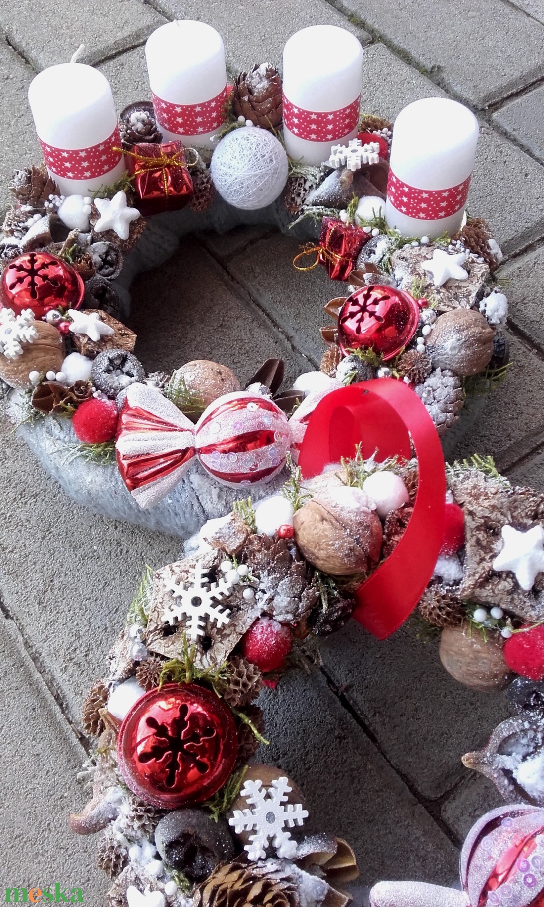 JÁTÉKORSZÁG ADVENT IDEJÉN rácsonyi-adventi ajtódísz és asztaldísz, szett, dekoráció KÉSZTERMÉK - karácsony - adventi díszek - adventi ajtódísz - Meska.hu