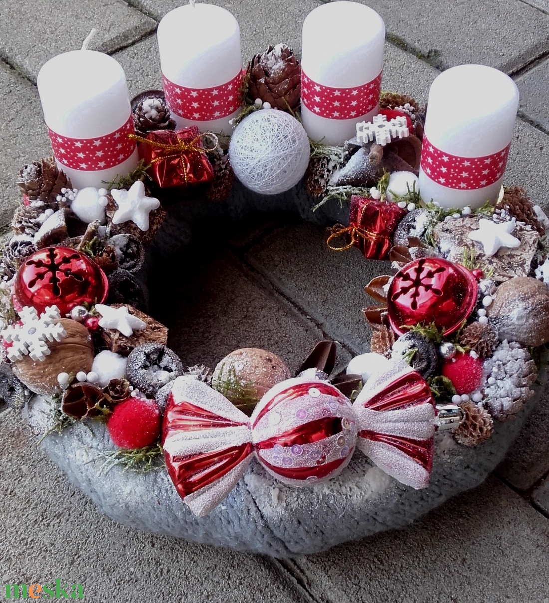 JÁTÉKORSZÁG ADVENT IDEJÉN rácsonyi-adventi ajtódísz és asztaldísz, szett, dekoráció KÉSZTERMÉK - karácsony - adventi díszek - adventi ajtódísz - Meska.hu