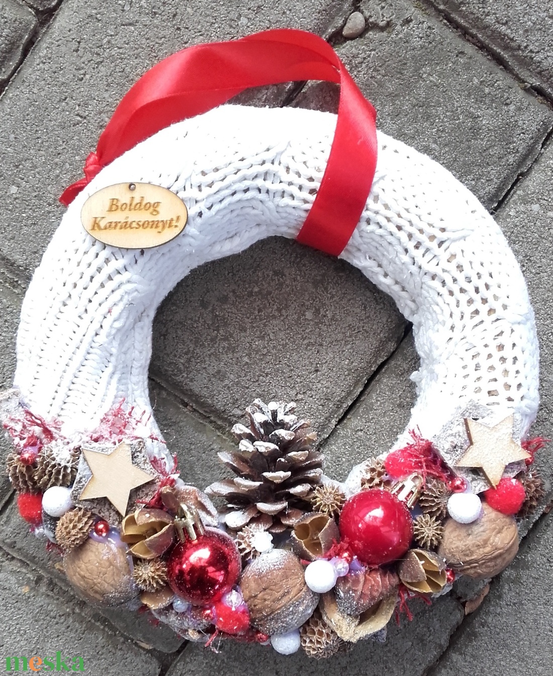 BOLDOG KARÁCSONYT karácsonyi koszorú, adventi ajtódísz, kopogtató ünnepi dekoráció, karácsonyi dísz - karácsony - adventi díszek - adventi koszorú - Meska.hu BOLDOG KARÁCSONYT karácsonyi koszorú, adventi ajtódísz, kopogtató ünnepi dekoráció, karácsonyi dísz - karácsony - adventi díszek - adventi koszorú - Meska.hu