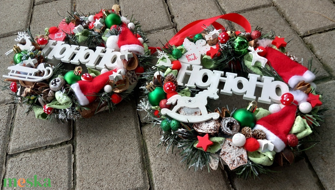 HOHOHO Karácsonyi kopogtató adventi ajtódísz, koszorú, dsz, dekoráció, karácsonyi dekoráció - karácsony - adventi díszek - adventi koszorú - Meska.hu HOHOHO Karácsonyi kopogtató adventi ajtódísz, koszorú, dsz, dekoráció, karácsonyi dekoráció - karácsony - adventi díszek - adventi koszorú - Meska.hu