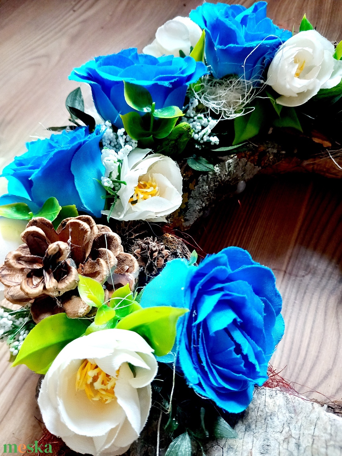 MINDENSZENTEK sírkoszorú, sírdísz,  kegyeleti koszorú, halottak napja  - otthon & életmód - vallás - temetkezési tárgy - sírkoszorú, kegyeleti koszorú - Meska.hu