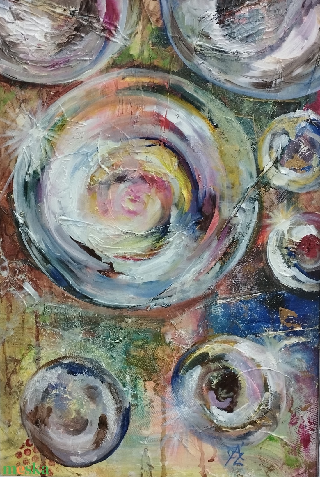 Boldogság 3D festmény - művészet - festmény - akril - Meska.hu