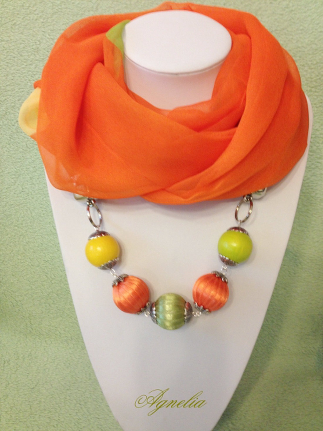 Sál és ékszer 6. (narancs)) -  - Meska.hu