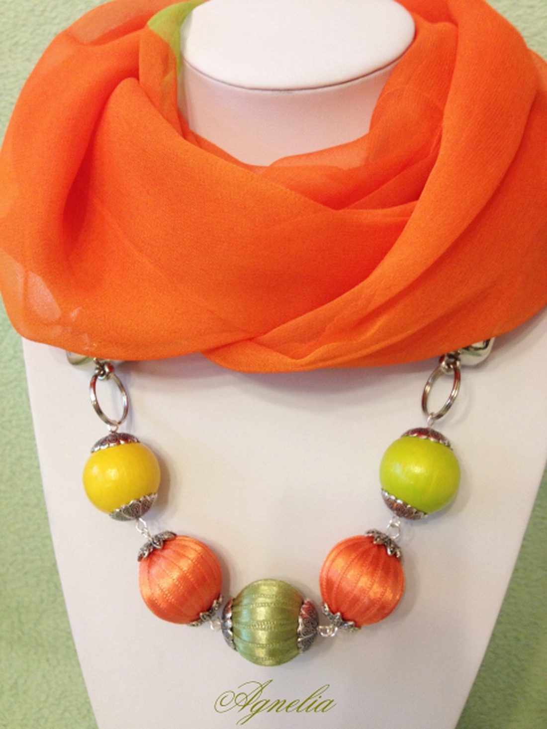 Sál és ékszer 6. (narancs)) -  - Meska.hu