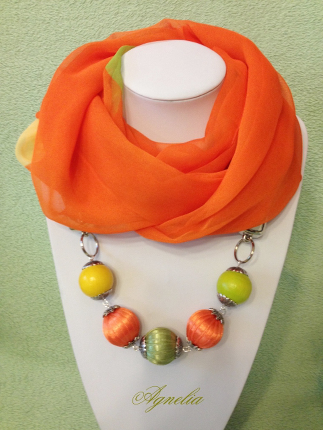 Sál és ékszer 6. (narancs)) -  - Meska.hu