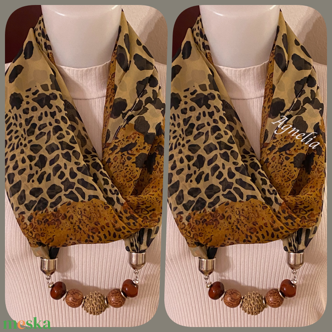 Állatmintás ékszersál  - ékszer - nyaklánc - gyöngyös nyaklánc - Meska.hu