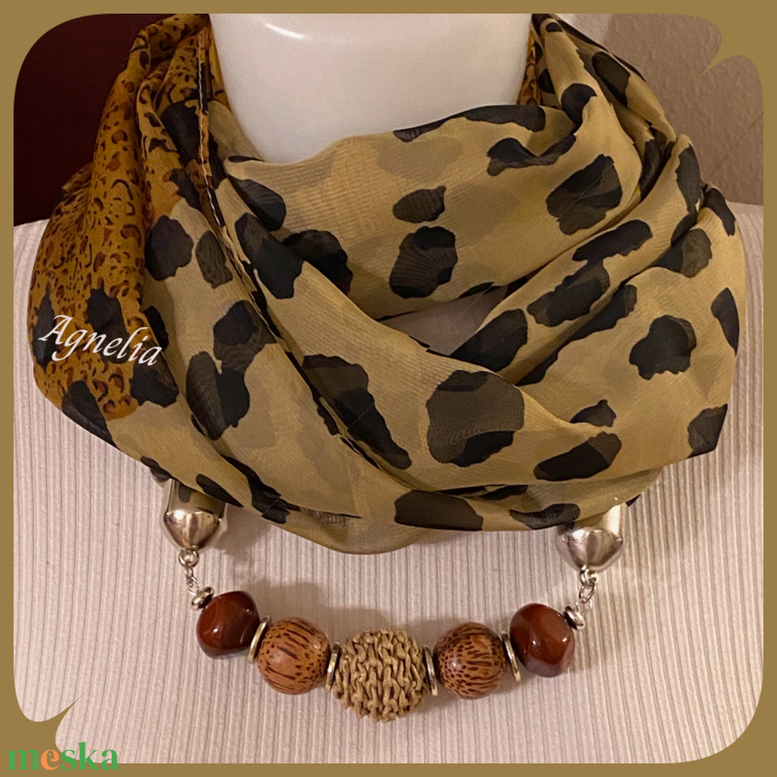Állatmintás ékszersál  - ékszer - nyaklánc - gyöngyös nyaklánc - Meska.hu