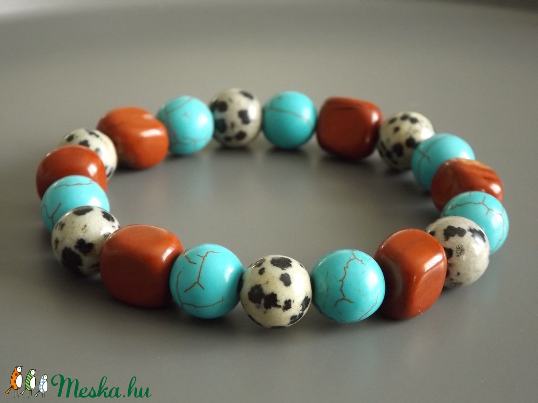 Fogyasztó karkötő,  gumis, gyöngy, ajándék, ásvány, nőnek, lánynak -  - Meska.hu