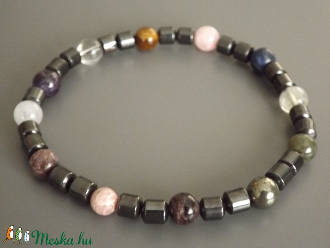 12 DNS MESTERKRISTÁLY karkötő, gyógyító, drágakő, ásvány, gyöngy, ajándék, Meska -  - Meska.hu