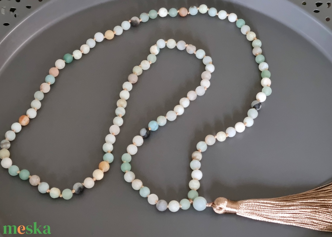 Mala, nyaklánc, 108 szemes buddhista mala - ékszer - nyaklánc - bojtos nyaklánc - Meska.hu Mala, nyaklánc, 108 szemes buddhista mala - ékszer - nyaklánc - bojtos nyaklánc - Meska.hu