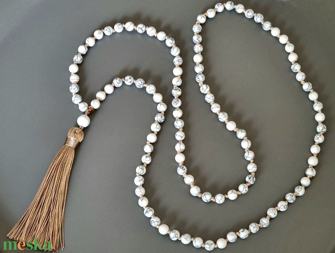 Mala, nyaklánc, 108 szemes buddhista mala - ékszer - nyaklánc - bojtos nyaklánc - Meska.hu Mala, nyaklánc, 108 szemes buddhista mala - ékszer - nyaklánc - bojtos nyaklánc - Meska.hu