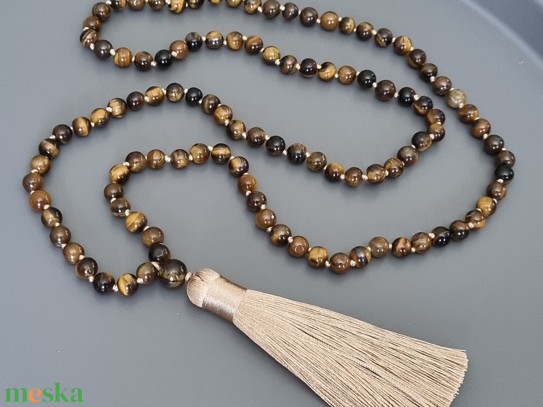 Mala, nyaklánc, 108 szemes buddhista mala - ékszer - nyaklánc - bojtos nyaklánc - Meska.hu Mala, nyaklánc, 108 szemes buddhista mala - ékszer - nyaklánc - bojtos nyaklánc - Meska.hu