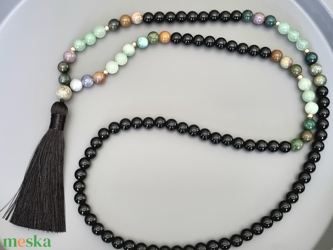 Mala, nyaklánc, 108 szemes buddhista mala - ékszer - nyaklánc - bojtos nyaklánc - Meska.hu Mala, nyaklánc, 108 szemes buddhista mala - ékszer - nyaklánc - bojtos nyaklánc - Meska.hu
