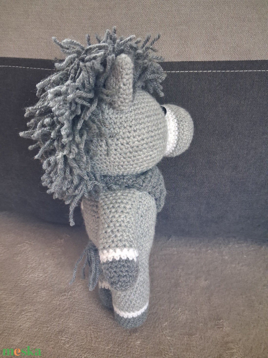 Szürke szamár - játék & sport - plüssállat & játékfigura - más figura - Meska.hu