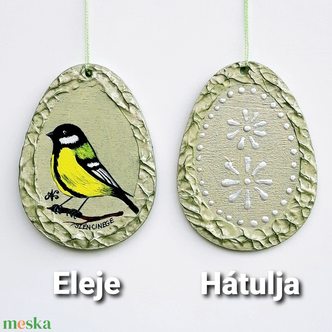 Széncinege (Énekesmadár húsvéti/tavaszi függődísz zöld) - otthon & életmód - dekoráció - fali és függő dekoráció - függődísz - Meska.hu Széncinege (Énekesmadár húsvéti/tavaszi függődísz zöld) - otthon & életmód - dekoráció - fali és függő dekoráció - függődísz - Meska.hu